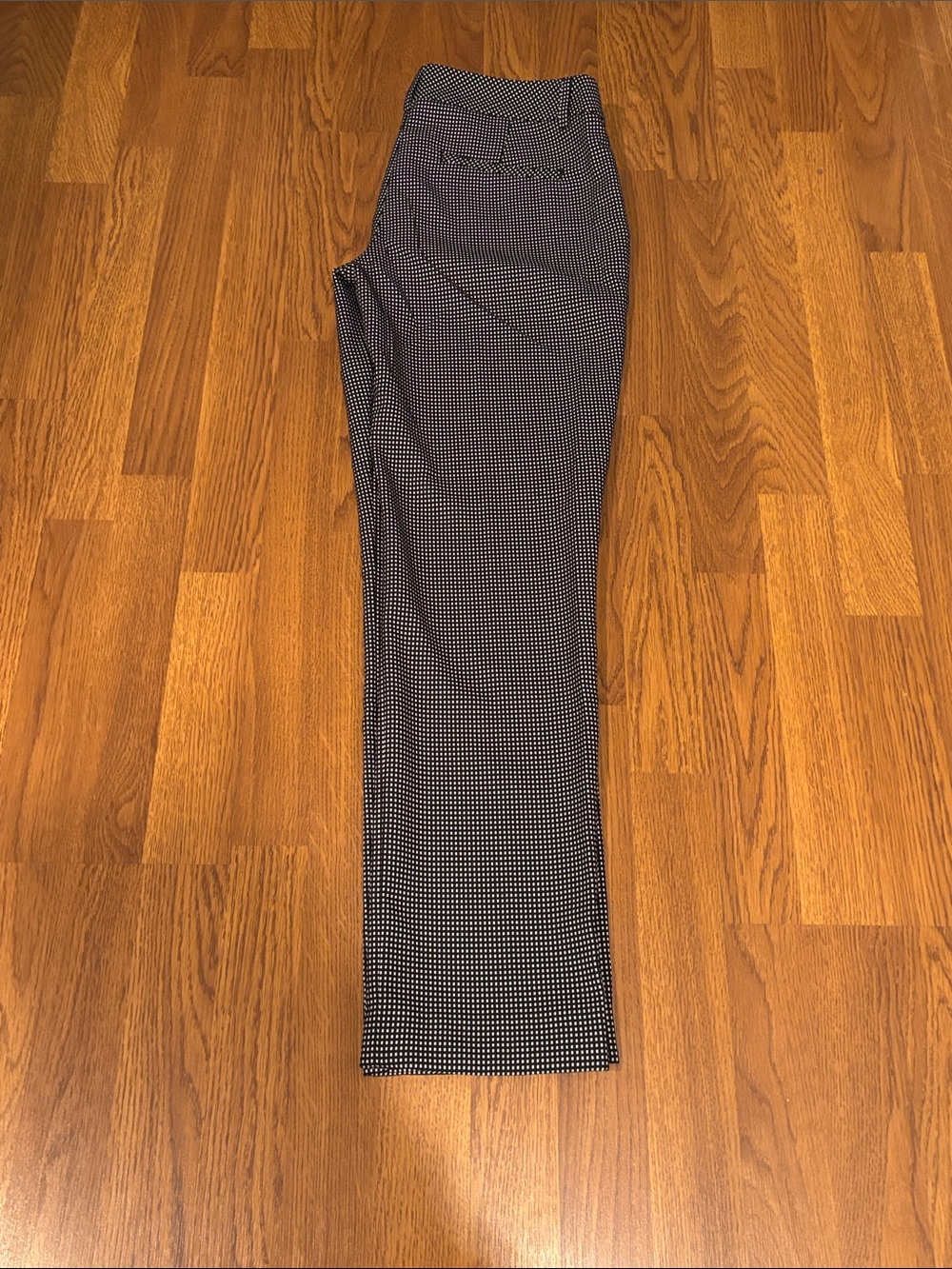 Express Columnist Black/White Micro-check Ankle Pants 6R 4 Pockets EUC